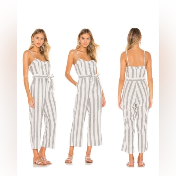 NWT Rails Harper Wide-Leg Jumpsuit Laguna Stripe - Picture 3 of 14